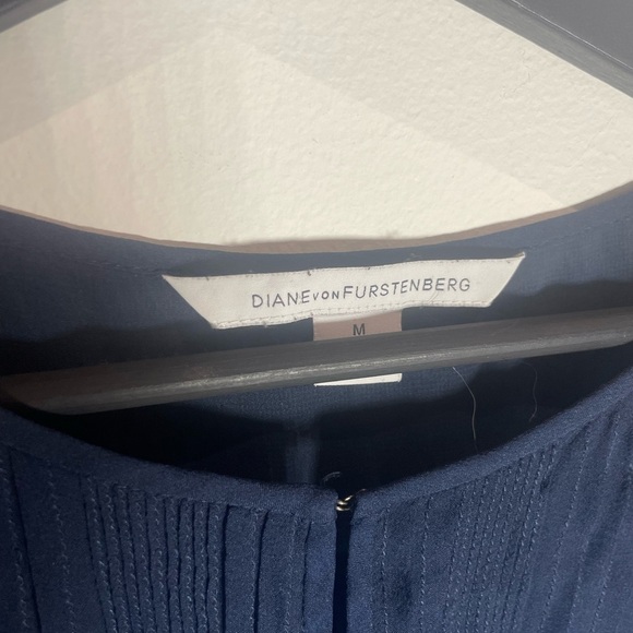 Diane Von Furstenberg Midnight silk Blue Blouse - Picture 2 of 4